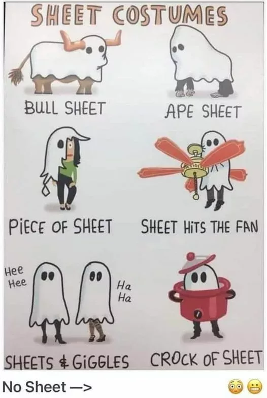 Try not to wear a sheet costume this Halloween.