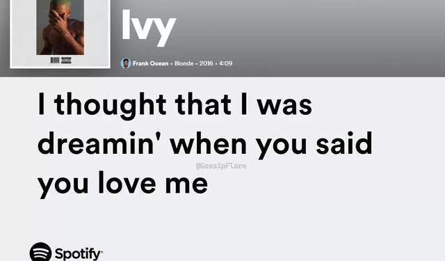 Frank Ocean / Ivy