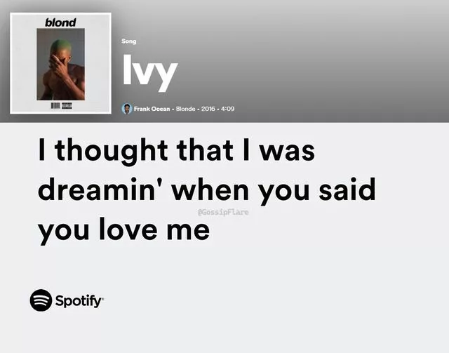 Frank Ocean / Ivy