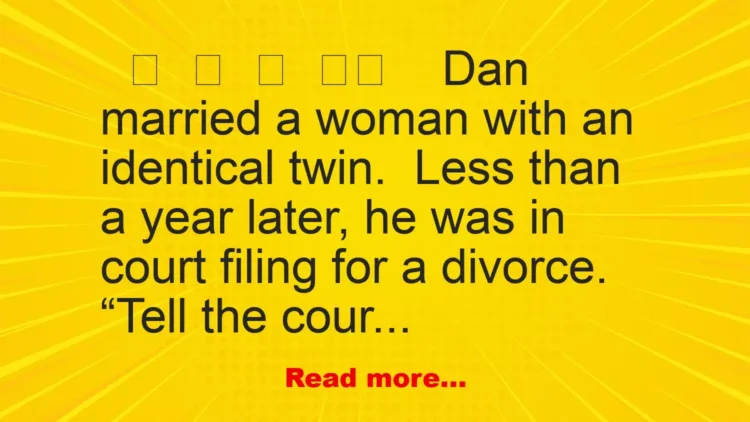 Joke: Divorce Suit