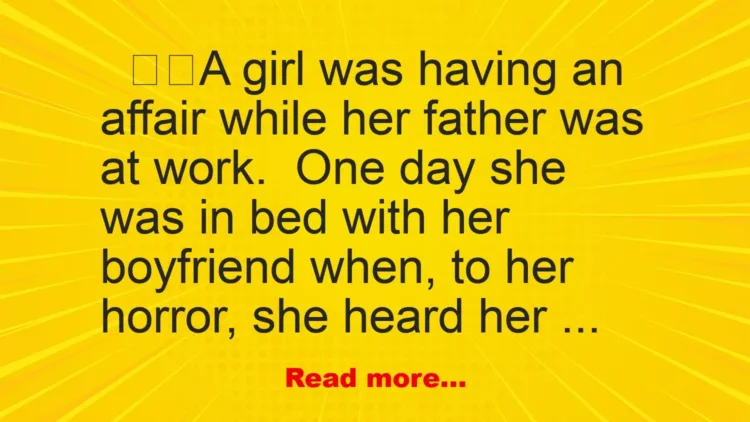 Joke: A girl was having an affair