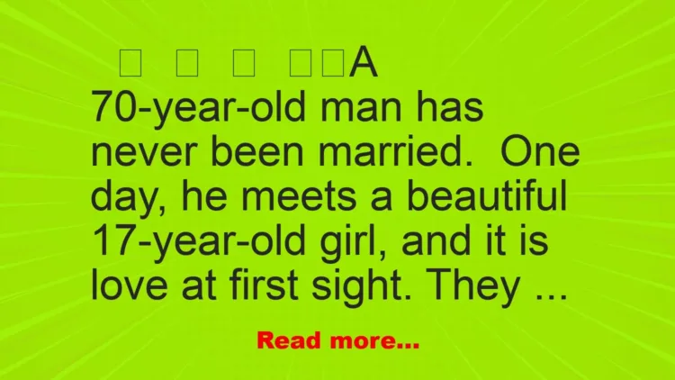 Joke: A Old Man Meets A Beautiful Girl