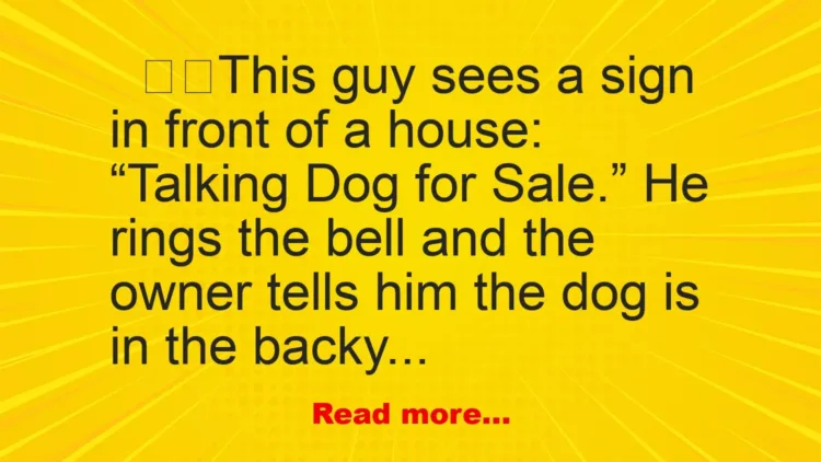 Joke: Talking Dog