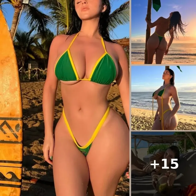 Daring Beach Outfits: Demi Rose Flaunts Her Curves In A Stunning Bikini Ensemble