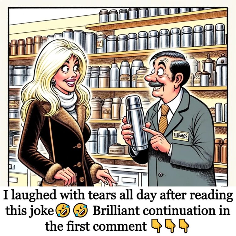 Joke: Blonde in store