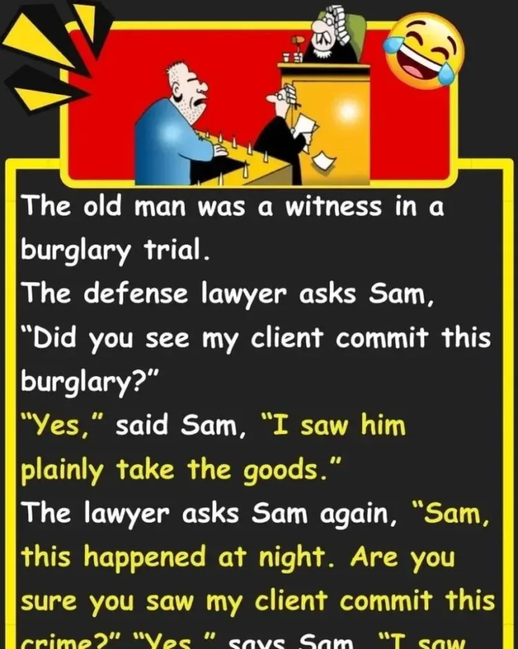 Joke: The defense lawyer asks Sam