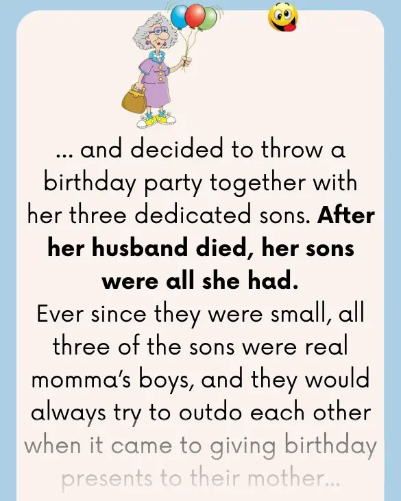 Joke: Hilarious – An Old Lady Has A Birthday Party –