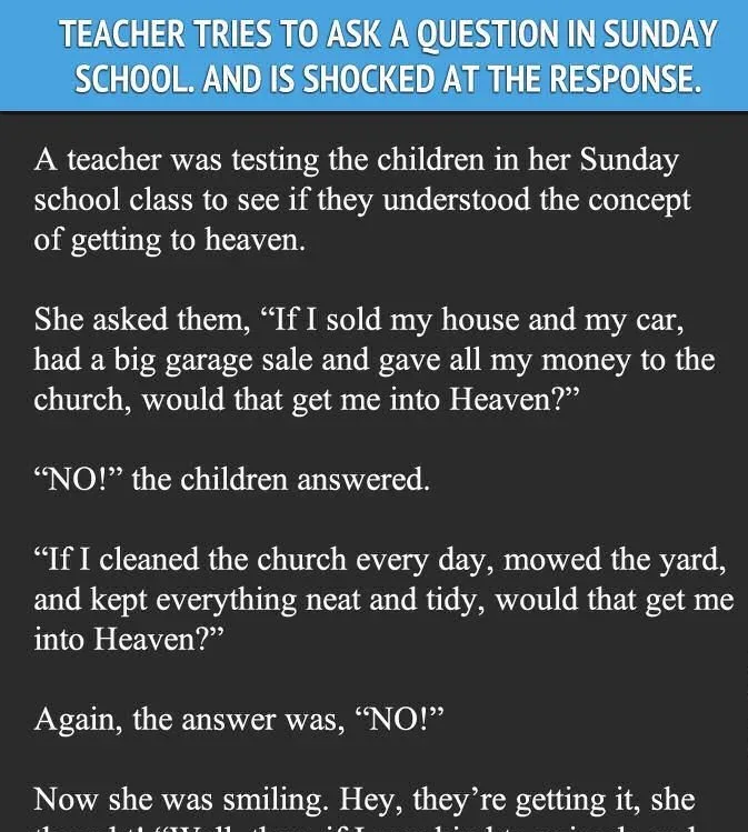 Joke: Teacher tries to ask..