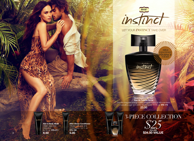 Megan Fox for Avon Fragrance Instinct for Him - Beauty, Makeup and More