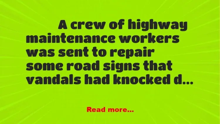 Joke: Highway Repairs