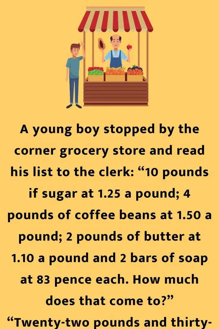 Joke: A Young Boy at the Grocery Store