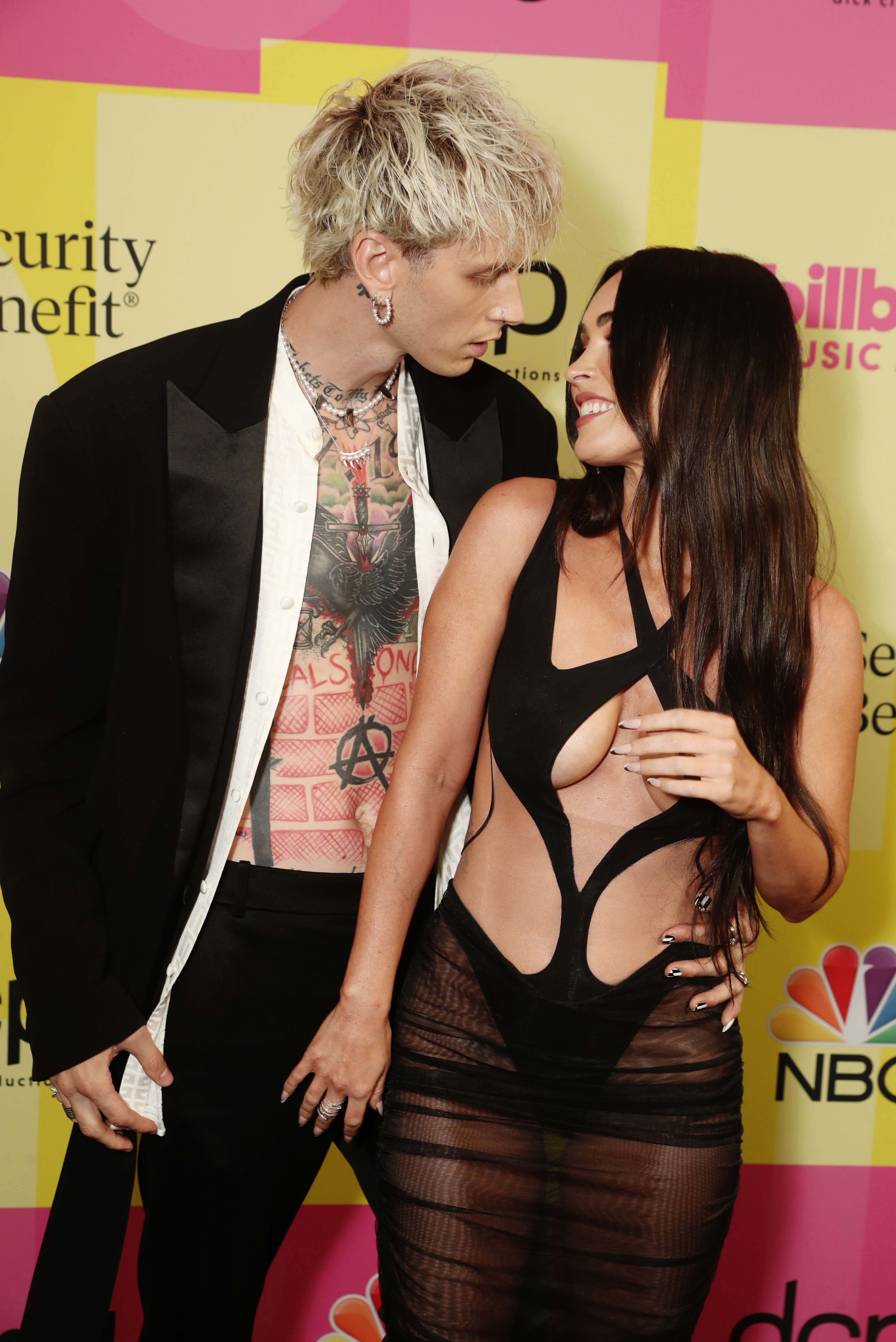 Megan Fox fondly grabbed Machine Gun Kelly's crotch at the Billboard Awards