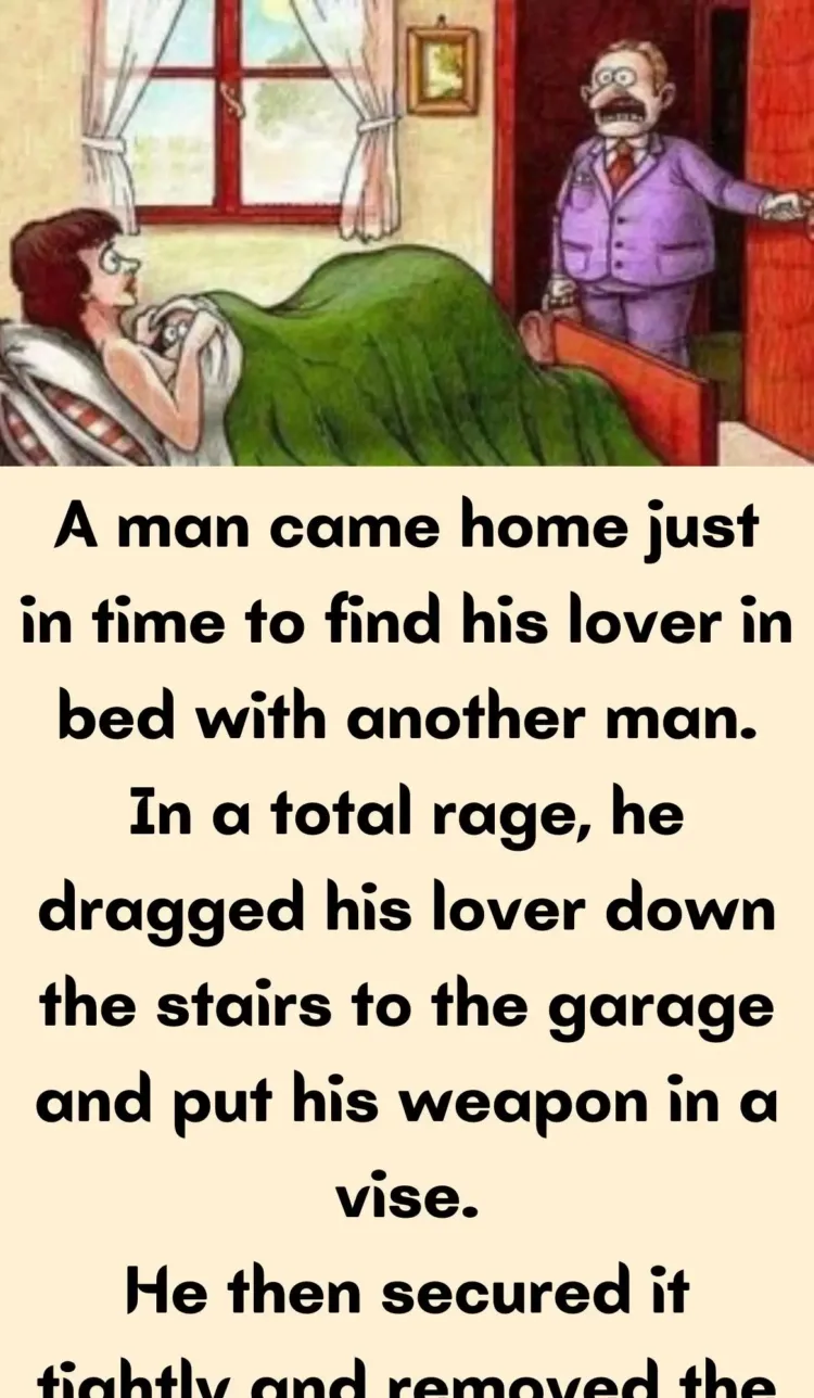 Joke: A man came home just in time