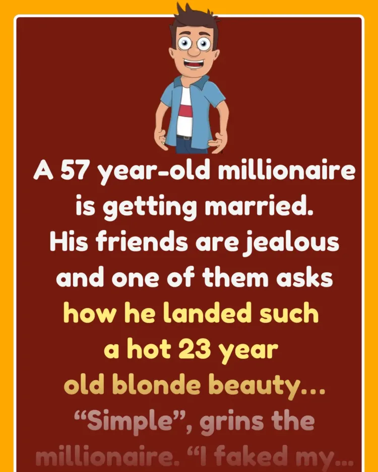 Joke: The rich man was marrying a hot young blonde | #jokesoftheday #funny…