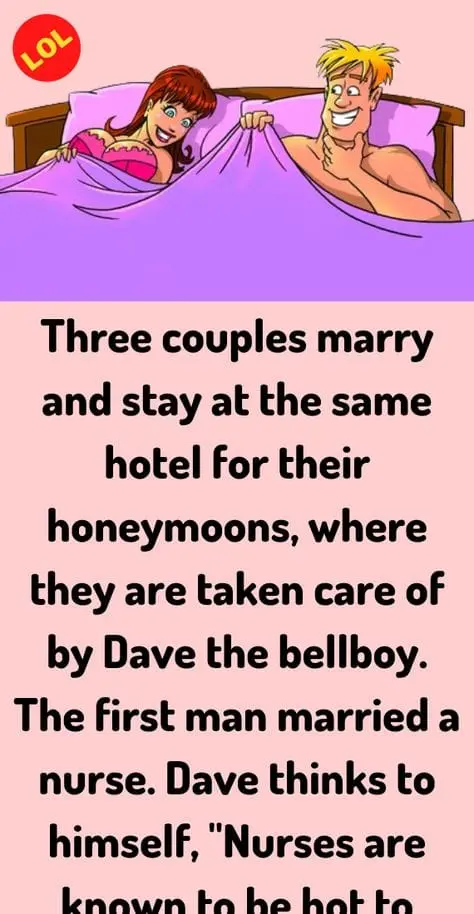 Joke: Three couples marry and stay