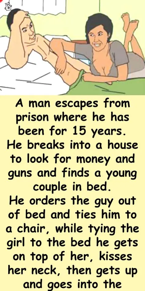 Joke: A man escapes from prison where he has been for 15 years.