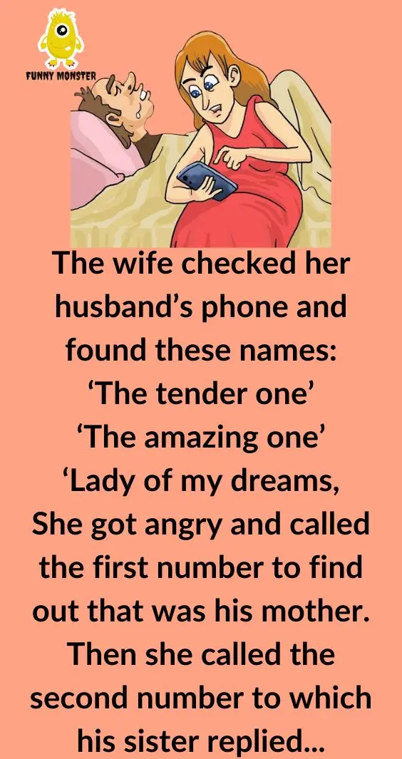 Joke: The Wife Checked Her Husband’s Phone