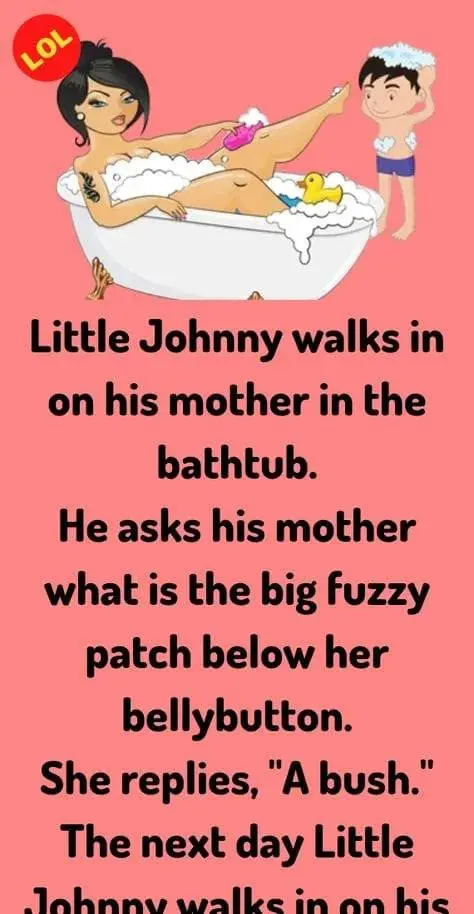 Joke: Little Johnny walks in on his mother