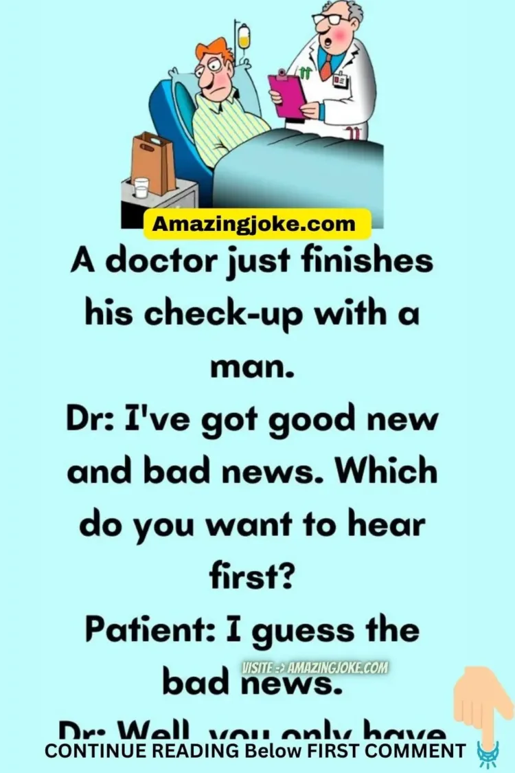 Joke: A doctor just finishes his check-up