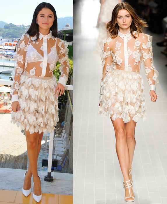 Selena Gomez sporting Blumarine while in Italy, defining style sovereignty