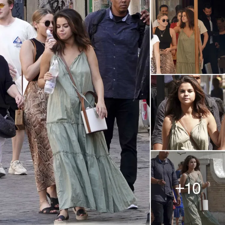 Charming Selena Gomez Celebrates Birthday with a Lunch Outing in Rome Alongside Producer Andrea Iervolino