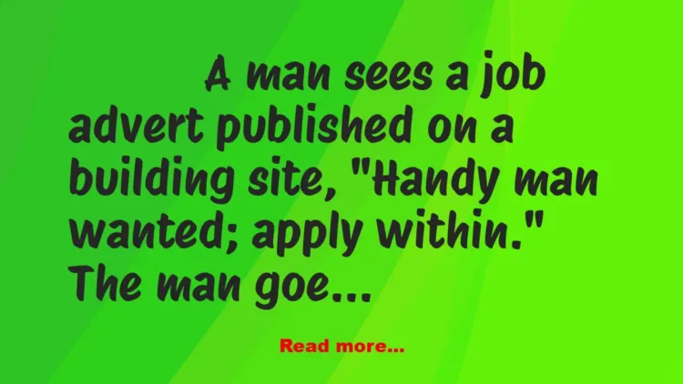 Joke: Handy Man Application