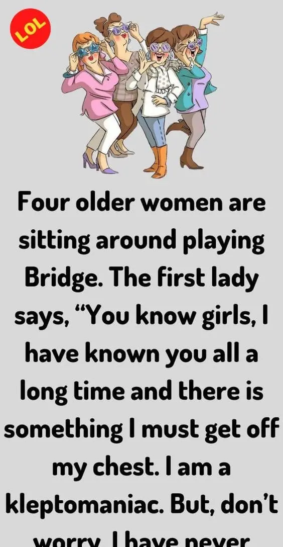 Joke: Four older women are sitting