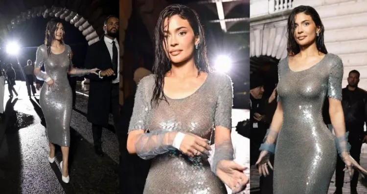 Kylie Jenner Dazzles in Paris Fashion Week, Reviving Kim Kardashian’s Iconic Met Gala Look