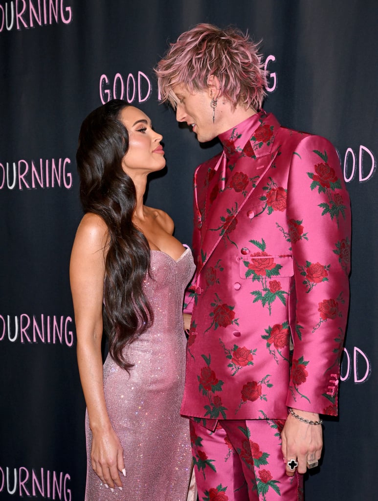 Megan Fox and MGK's Pink Outfits at Good Mourning Premiere