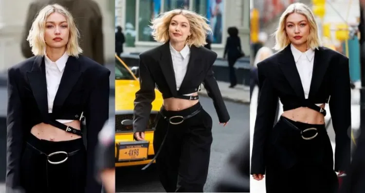 Gigi Hadid Ascends the Heights of Sophistication with a Chic Suit Ensemble