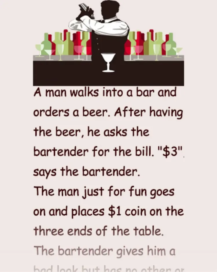 Joke: A man walks into a bar… –