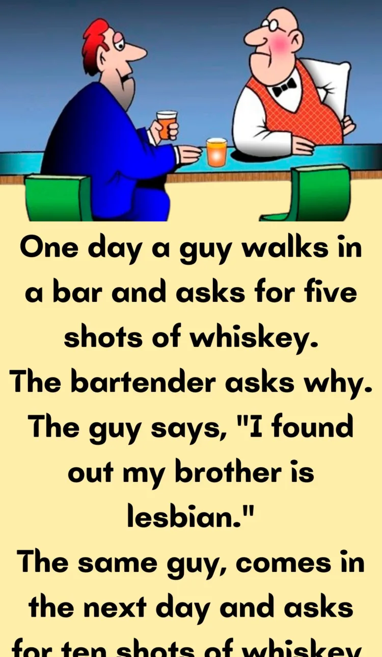 Joke: One day a guy walks in a bar