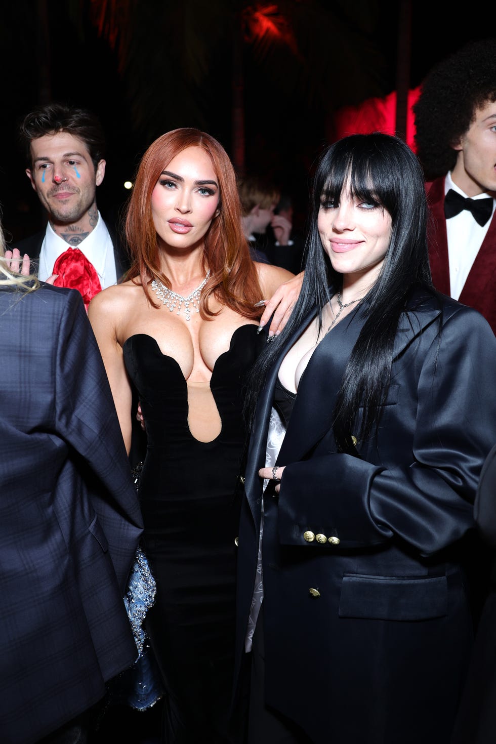 Megan Fox in Provocative Black Dress at Vanity Fair Oscar Party