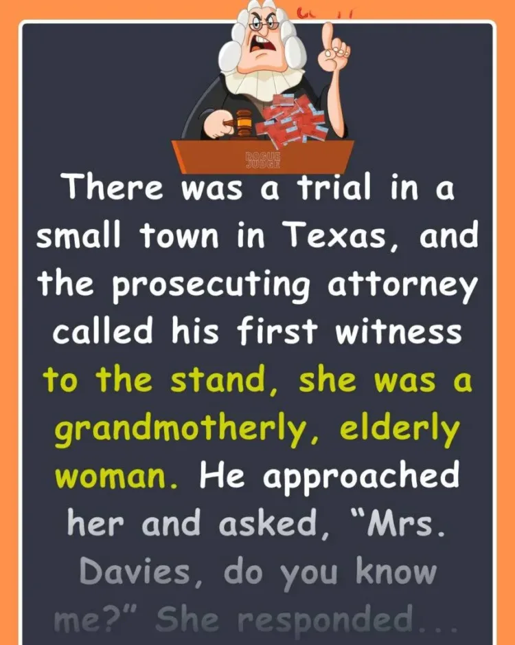 Joke: Funny Joke: There was a trial in Texas, and the prosecutor called his…