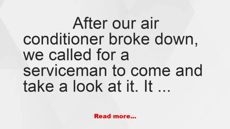 Joke: Air Conditioner Breakdowns