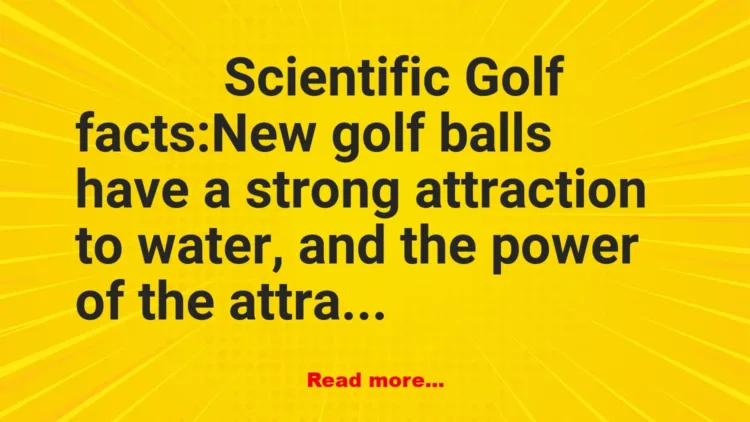 Joke: Golf Facts