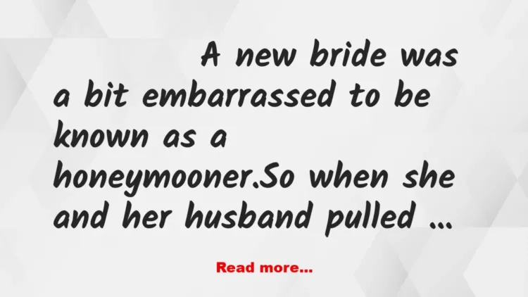 Joke: New Bride