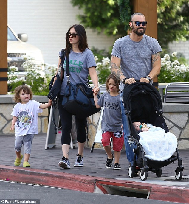 Megan Fox with her husband Brian Austin Green.