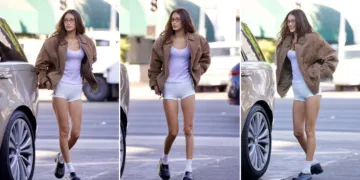 Bella Hadid Delights in a Sheer Tank Top, Leaving a Hollywood Pilates Class