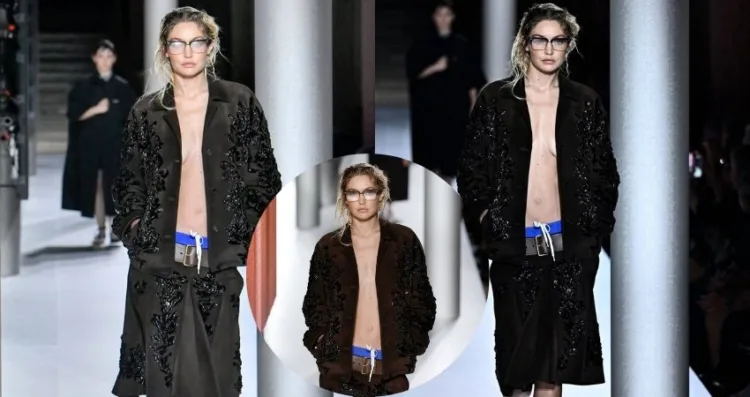 Gigi Hadid Stuns at Paris Fashion Week, Modeling for Miu Miu SS24 Collection