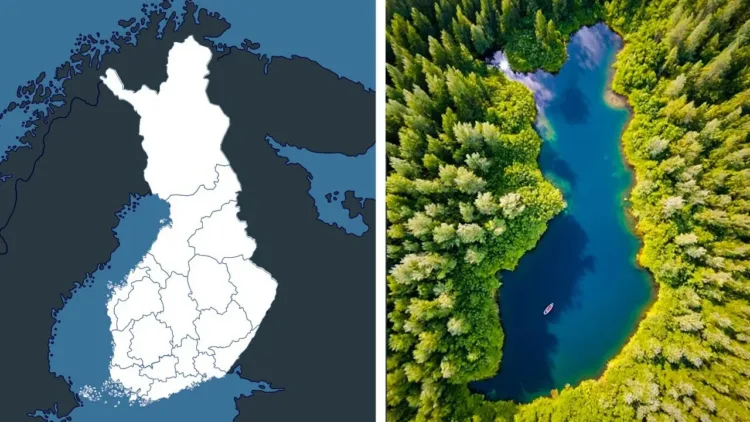 This Lake in Finland Is Shaped Exactly Like Finland – video