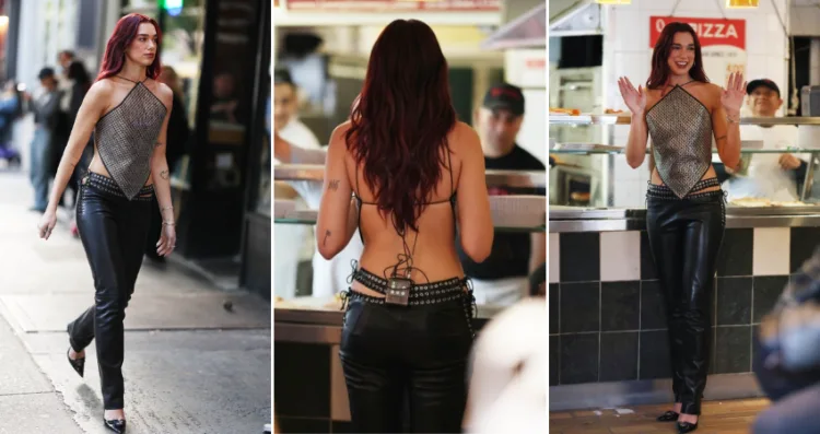 Dua Lipa’s Delights in Iconic Joe’s Pizza in New York