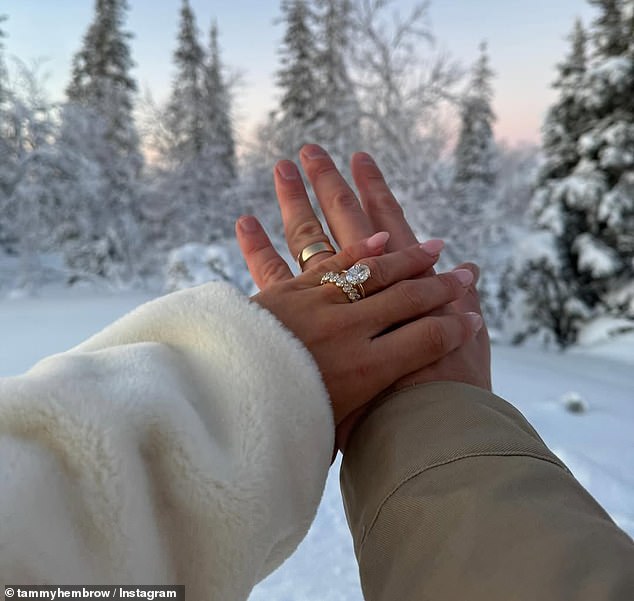 Since tying the knot, Tammy has also been showing off her glitzy wedding ring, which is worth a reported $23,000