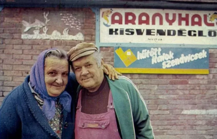 1990. Bp., Kopaszi-gát, Aranyhal small restaurant. Budapest Journal