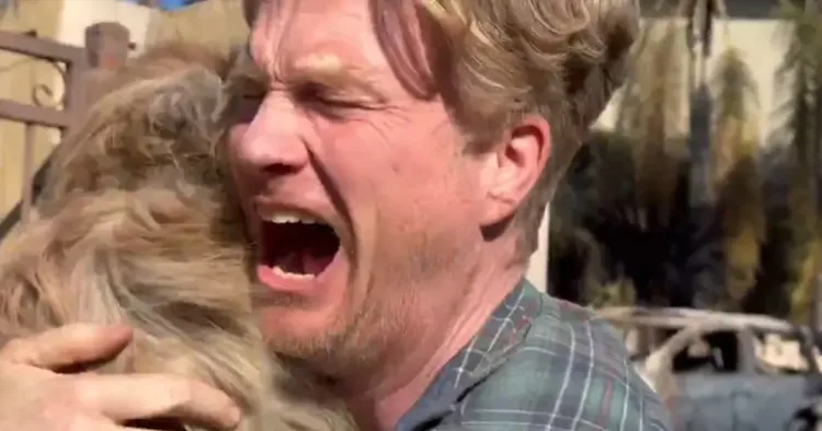 Tale of Resilience: Man and Dog Reunited After Wildfire Catastrophe