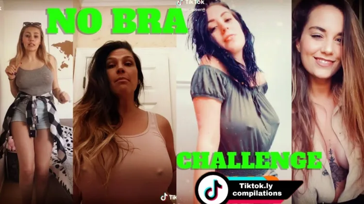 TikTok No Bra pokies Challenge Compilation  | March 2022 – video